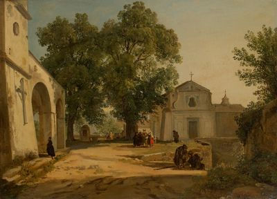 Vue de Saint Onofrio a Rome by Achille Vianelli - Auction record, sale price, and art valuation. Compare with similar artists and explore comparable artworks.
