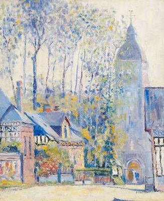Vue se la Place se Neville en Caux