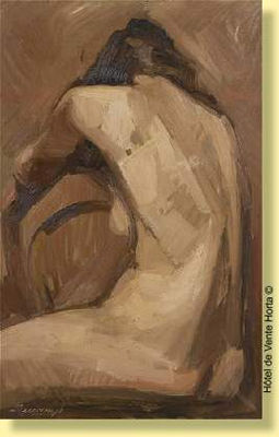 Jeune femme nue de dos