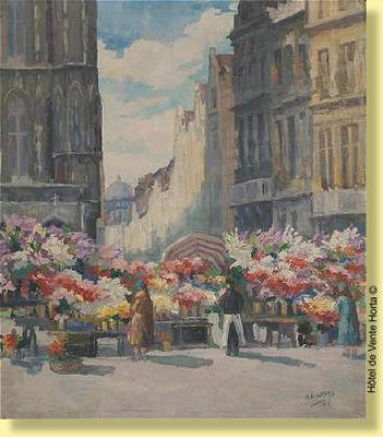 Marché aux fleurs r la Grand Place
