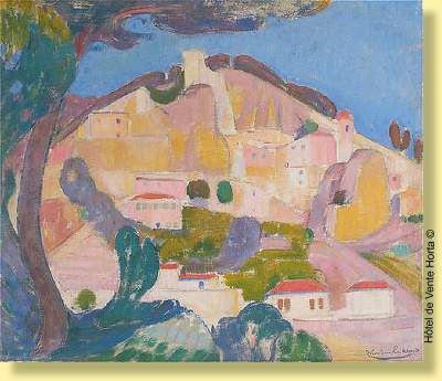 Vue de Roquebrune du dessous