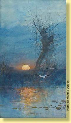 Envol de cigognes au coucher du soleil by Maurice Hagemans - Auction record, sale price, and art valuation. Compare with similar artists and explore comparable artworks.