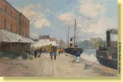 Sample artwork by Frans Van Huffel (19/20th century), known for painting - View similar artists and auction records