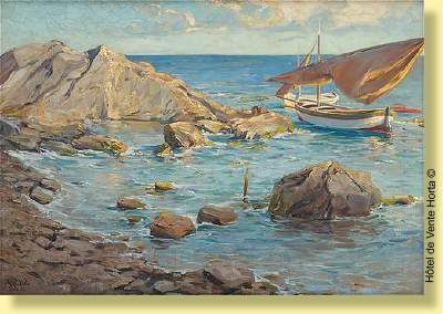 Sample artwork by Paul Dillens (c.1874 - 1965), known for painting - View similar artists and auction records