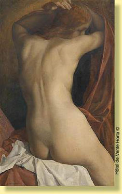 Ancienne étiquette d'exposition au Salon Triennal et Quatriennal de Liège