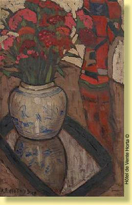 Vase chinois fleuri