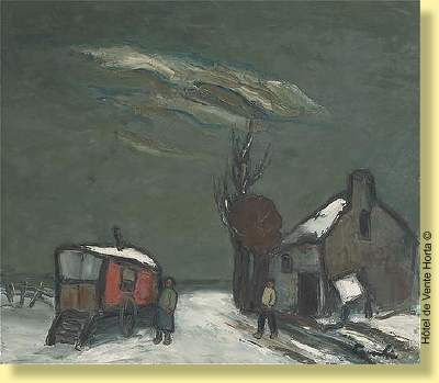 Roulotte en hiver