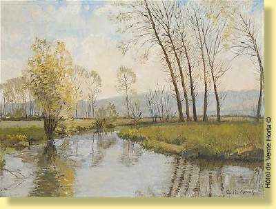 Bord de canal en été