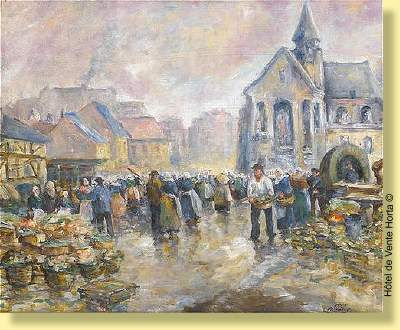 Jour de marché en Normandie