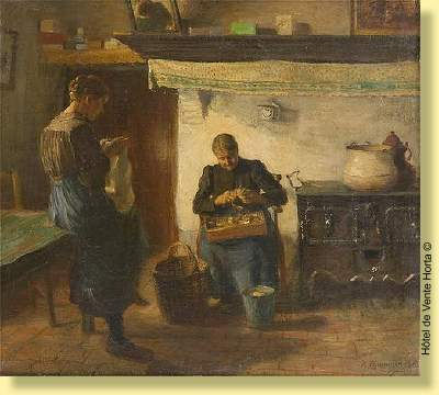 Conversation près du poêle