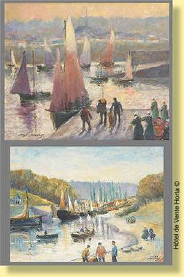 "Pêcheurs à Douarnenez" et "Pont-Aven".