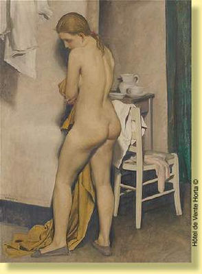 Jeune fille au drap de bain