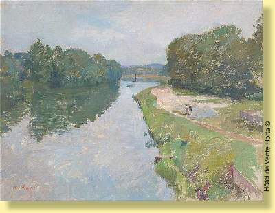 Promeneurs le long de la Seine by Albert Pinot - Auction record, sale price, and art valuation. Compare with similar artists and explore comparable artworks.