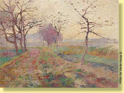 Chemin en bord d'étang