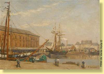 Vue des entrepôts de Bruxelles