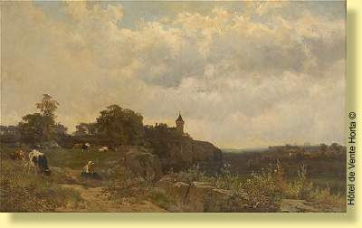 Travaux de broderie en bord de falaise