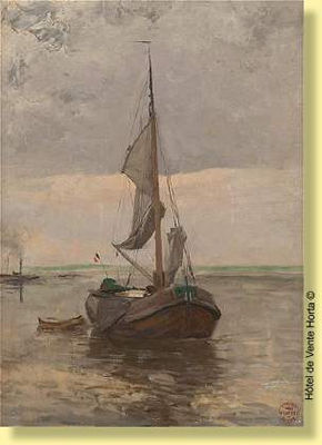Barque de pêche sur l'Escaut