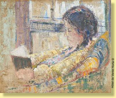 La liseuse (couleurs fauves)