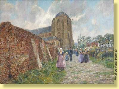 Promeneurs à Veere
