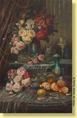 Composition aux fruits, au fleurs et aux