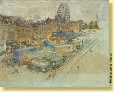 Foire du Midi à Bruxelles by Marguerite Antoine - Auction record, sale price, and art valuation. Compare with similar artists and explore comparable artworks.