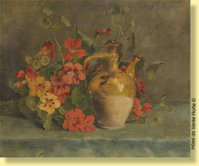 Composition aux pétunias et au grès