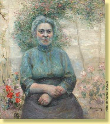 Mère de l'artiste au jardin