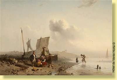 Enfants de pêcheurs en bord de mer