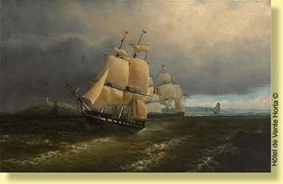 Marine avec bateau américain avant l'orage by Louis Barnaba - Auction record, sale price, and art valuation. Compare with similar artists and explore comparable artworks.