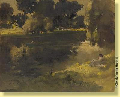Baigneuse au bord du lac