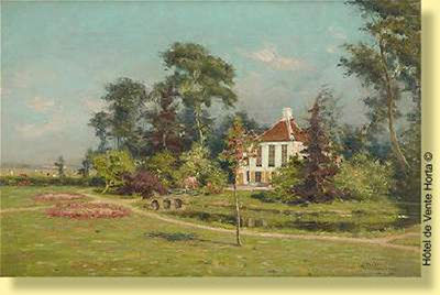Etang devant la maison blanche
