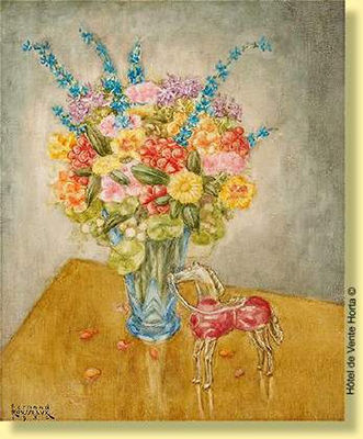 Bouquet de fleurs au cheval de verre by Fernand Rousseaux - Auction record, sale price, and art valuation. Compare with similar artists and explore comparable artworks.