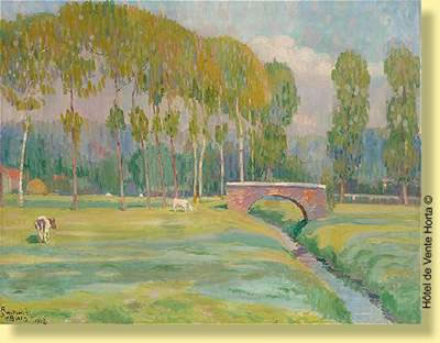 Vaches près du pont