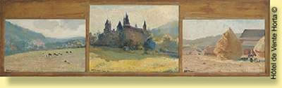 Vues de Faulx en 1936. (triptych -3)
