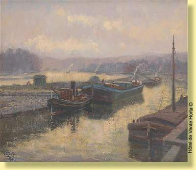 Lever de soleil sur un bord de Meuse by Lucien Frennet - Auction record, sale price, and art valuation. Compare with similar artists and explore comparable artworks.