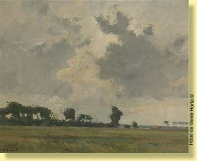 Sample artwork by Victor De Groux (1895 - 1973), known for landscape painting - View similar artists and auction records