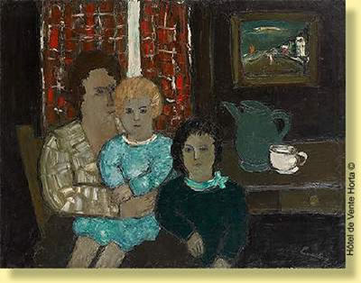 Famille dans un intérieur