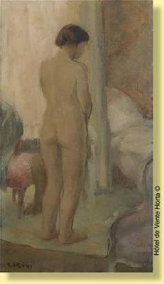 Jeune fille nue de dos