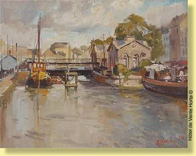Vue de l'écluse de la Porte d'Anderlecht by Jules Rambo - Auction record, sale price, and art valuation. Compare with similar artists and explore comparable artworks.