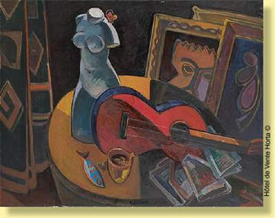 Nature morte avec guitare