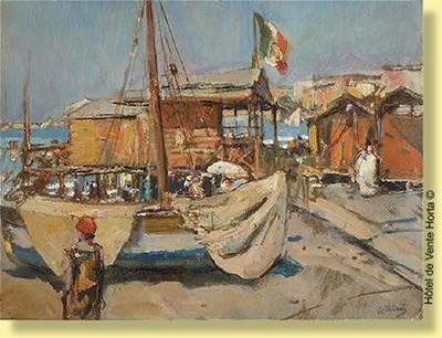 Sample artwork by Gennaro Villani (1885 - 1948), known for colorful and diversified chromatic ranges in his artwork - View similar artists and auction records