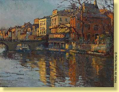 Coucher de soleil sur le pont