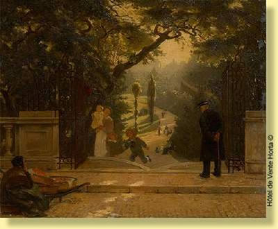 Enfants jouant dans un parc