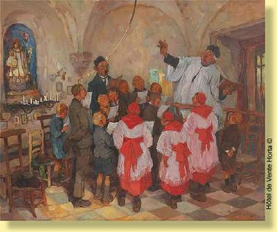 La répétition de la chorale
