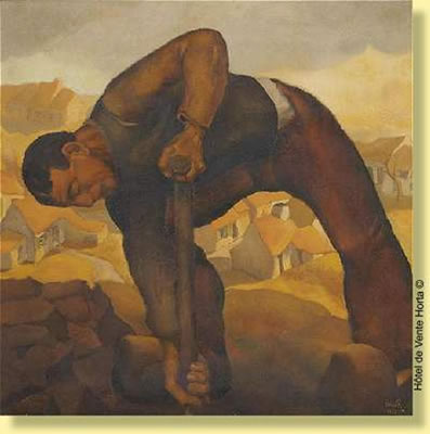 "Le bêcheur".