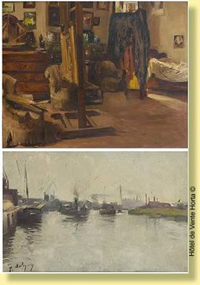 "Vue de port" et "Intérieur d'artiste". (2)