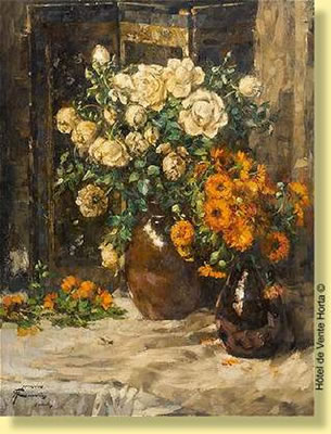 Vases fleuris