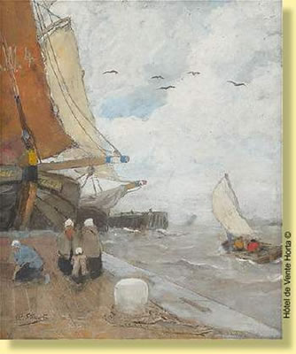 Pêcheurs près de l'embarcadère by Henri Stacquet - Auction record, sale price, and art valuation. Compare with similar artists and explore comparable artworks.