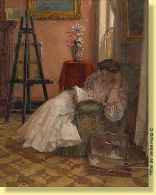 Jeune femme à la lecture