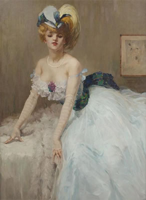 Jeune femme en tenue Art Déco
